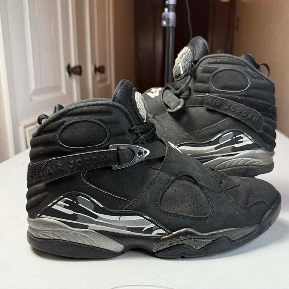 Jordan Other - Size 12 - Air Jordan 8 Retro 2015 Chrome Black Grey Suede (305381-003)